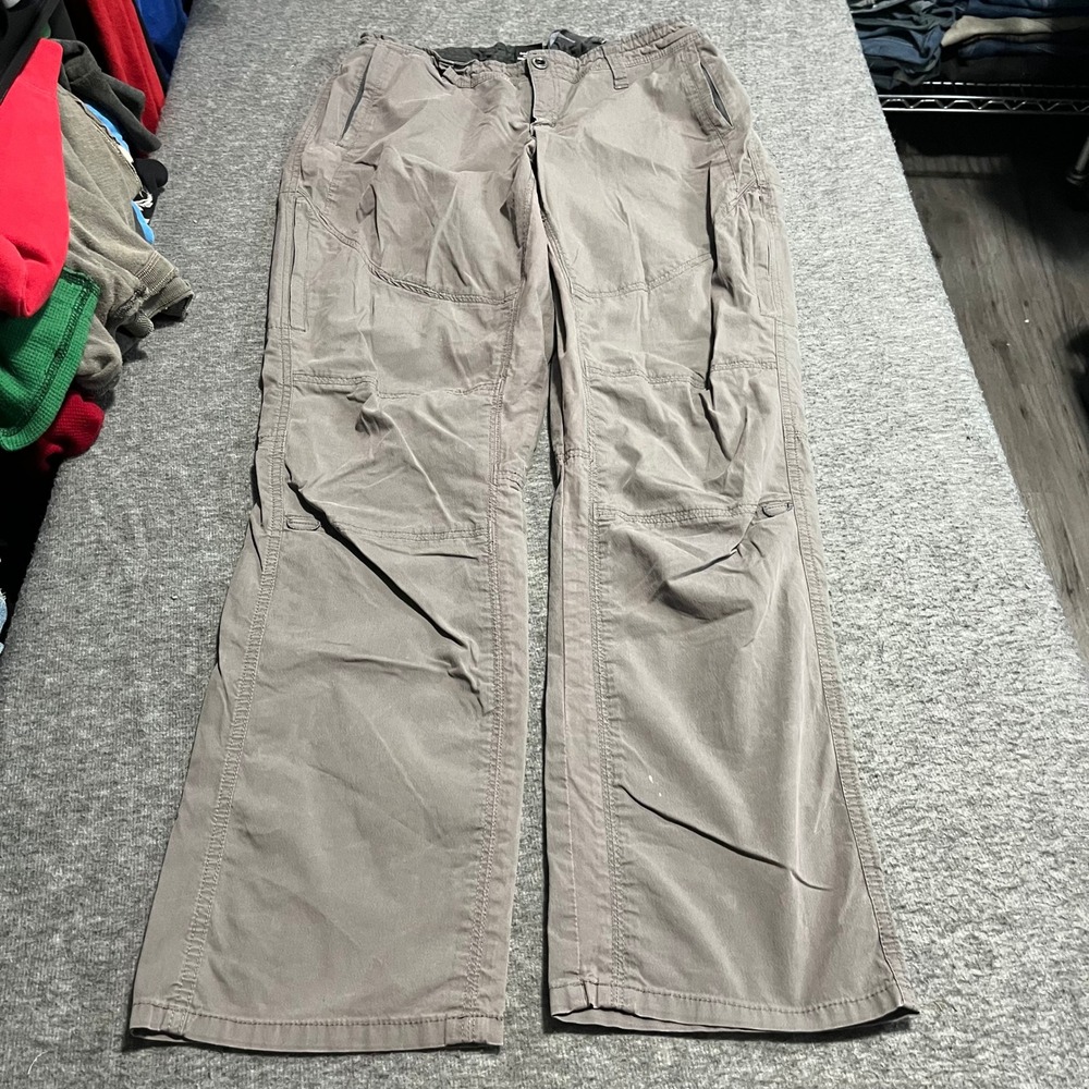 Kuhl Women 14 Reg Gray Hiking Pants Articulated Knee Outdoor Utility Trail